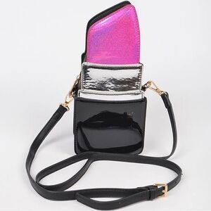 Rouge Style Fun Clutch Fuchsia Lipstick Crossbody